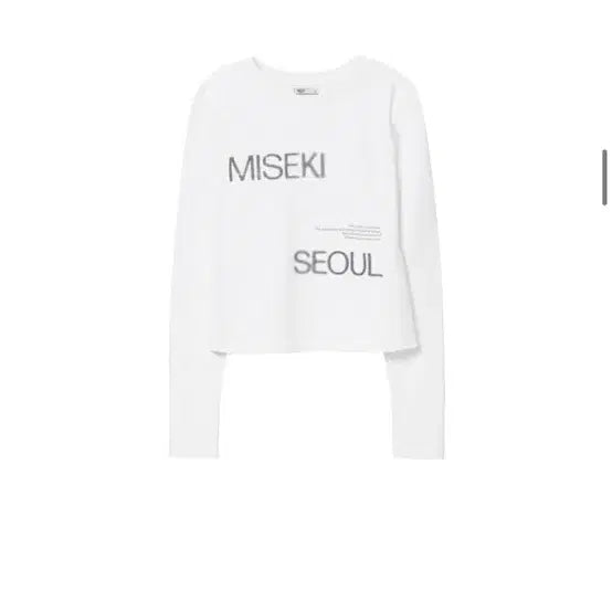 [BUNJANG] MISEKI SEOUL Logo Long Sleeves White / [새상품] 미세키서울 Logo long sleeves WHITE 롱슬리브
