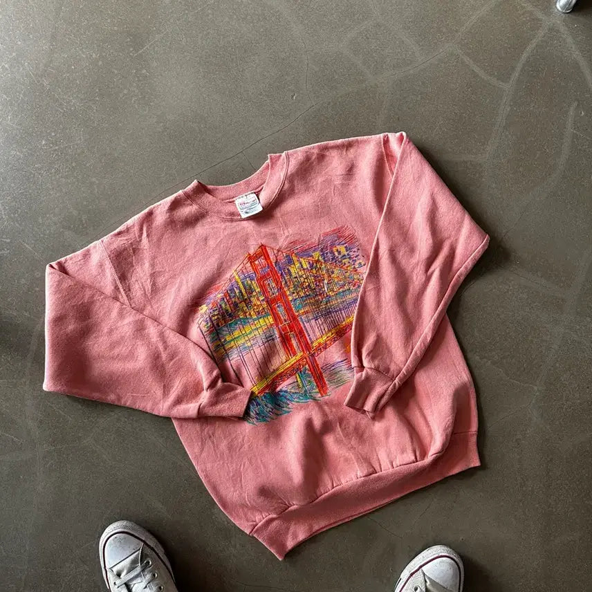 [BUNJANG] 90s Hanes San Francisco Graphic Sweatshirt / 90s Hanes San Francisco 그래픽 스웻셔츠