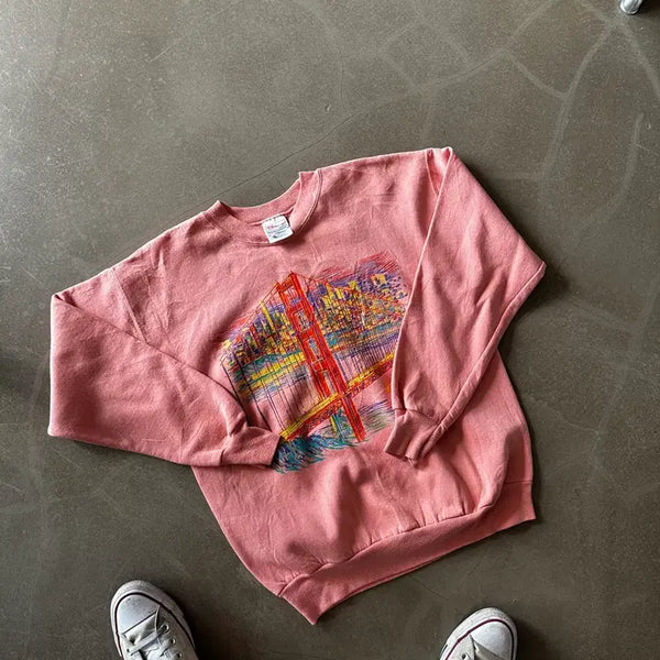 [BUNJANG] 90s Hanes San Francisco Graphic Sweatshirt / 90s Hanes San Francisco 그래픽 스웻셔츠