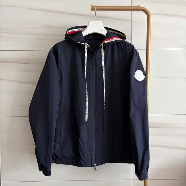 [BUNJANG] Moncler Calres Big Logo Windbreaker Navy / [정품/최상급] 몽클레어 카를레스 빅와펜 바람막이 네이비