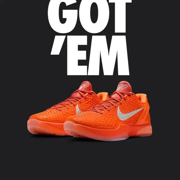 [BUNJANG] Nike Kobe 6 Protro Total Orange Basketball Shoes (US 10) / 코비 6 토탈오렌지 팝니다 ! (280)새상품