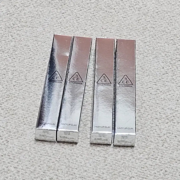 [BUNJANG] 3CE Hazy Lip Clay Set (4 Colors) / [미개봉] 3CE 헤이지 립 클레이 4종