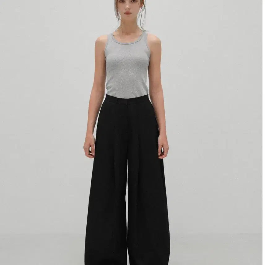 [BUNJANG] Prep For The Foldaway Curved Trousers Black Long Size 1 / 프렙포더 foldaway curved trousers 블랙 (롱 1사이즈