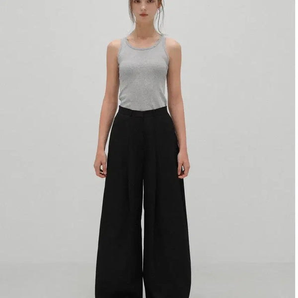 [BUNJANG] Prep For The Foldaway Curved Trousers Black Long Size 1 / 프렙포더 foldaway curved trousers 블랙 (롱 1사이즈
