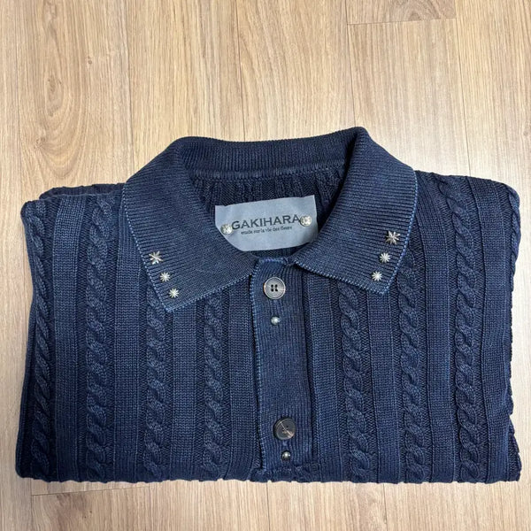 [BUNJANG] Gakihara Western Washed Cable Knit Sweater / [ GAKIHARA ] Kyoska western washed cable