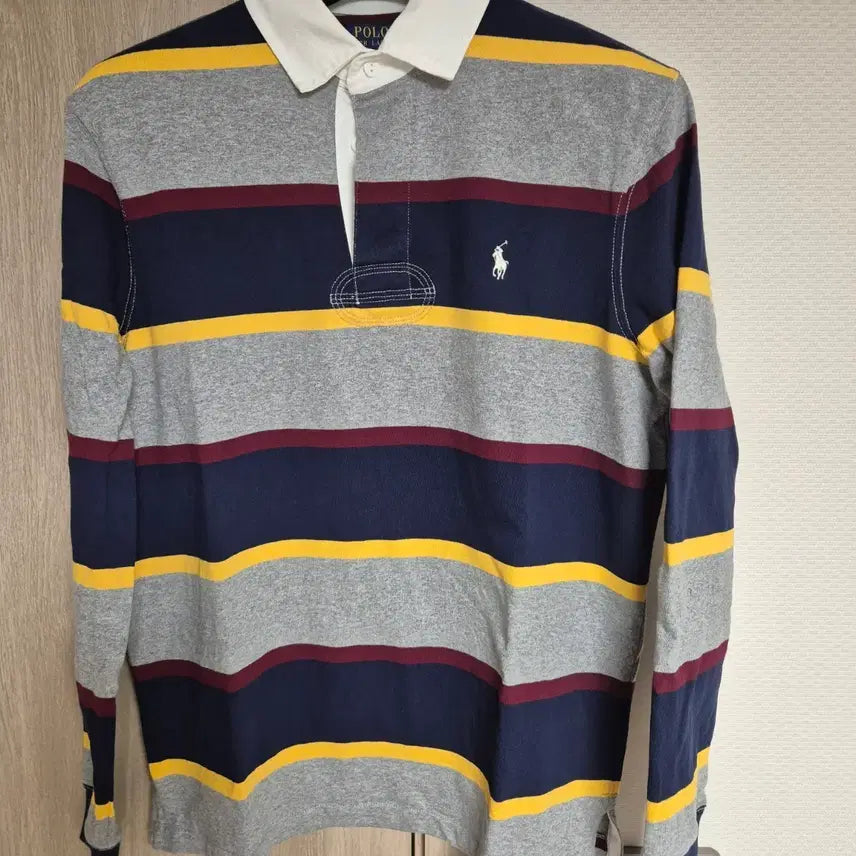 [BUNJANG] Polo Ralph Lauren Striped Rugby Shirt / 폴로 랄프로렌 스트라이프 럭비티 M