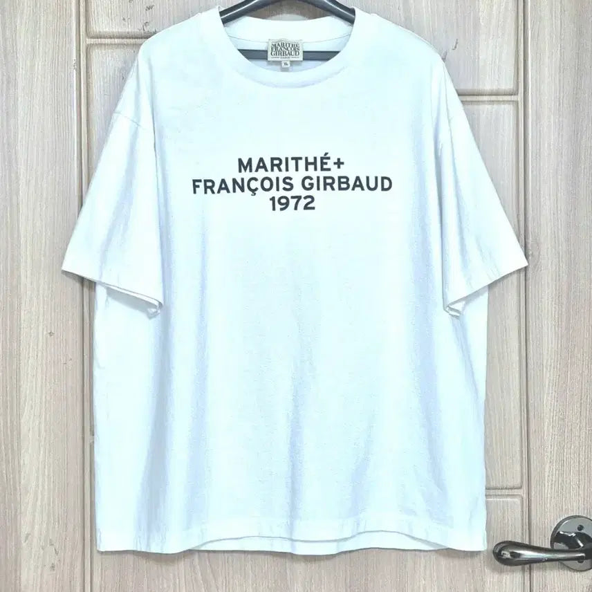 [BUNJANG] Marithe Francois Girbaud 1972 Logo Oversized T-Shirt White XL / 마리떼 프랑소와 저버 1972티셔츠(공용가능) XL-국내매장판