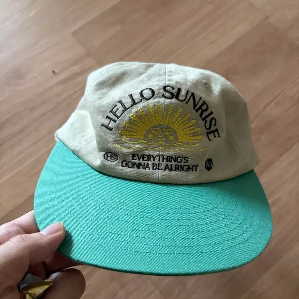 [BUNJANG] Hello Sunrise Ball Cap Hat / 헬로우 선라이즈 볼캡 모자