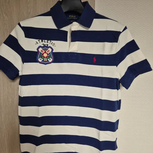[BUNJANG] Polo Ralph Lauren Striped Short Sleeve Polo Shirt M / 폴로 랄프로렌 스트라이프 반팔 카라티 m