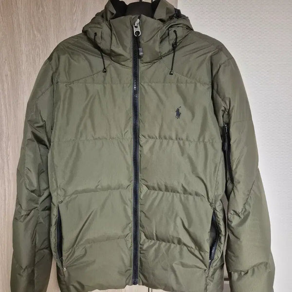 [BUNJANG] Polo Ralph Lauren Hooded Puffer Jacket Khaki M / 폴로 랄프로렌 후드 패딩 점퍼 카키 m