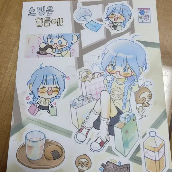 [BUNJANG] KUMANMAN Character Sticker Pack / 쿠만만 인물 스티커 처분