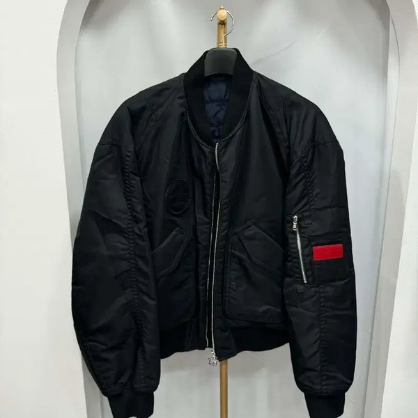 [BUNJANG] Wooyoungmi Patch Detail MA-1 Bomber Jacket Size 48 / 우영미 패치 디테일 MA-1 봄버 자켓 48사이즈
