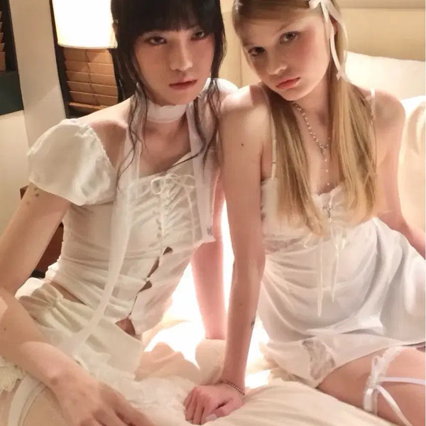 [BUNJANG] Your Shirring Blouse White / 포어링 유어 셔링 블라우스 화이트 your shirring blouse