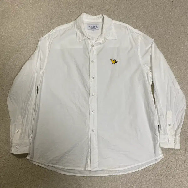 [BUNJANG] Mark Gonzales White Long Sleeve Shirt L / 마크곤잘레스 화이트 긴팔 셔츠 L
