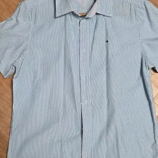 [BUNJANG] Tommy Hilfiger Men's Striped Short Sleeve Shirt / (M)타미힐피거 남방