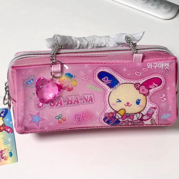 [BUNJANG] Usahana Classic Pouch Japanese Authentic Gyaru Pencil Case Sanrio / 우사하나 고전 파우치 일본정품 갸루상 필통 보부상 산리오