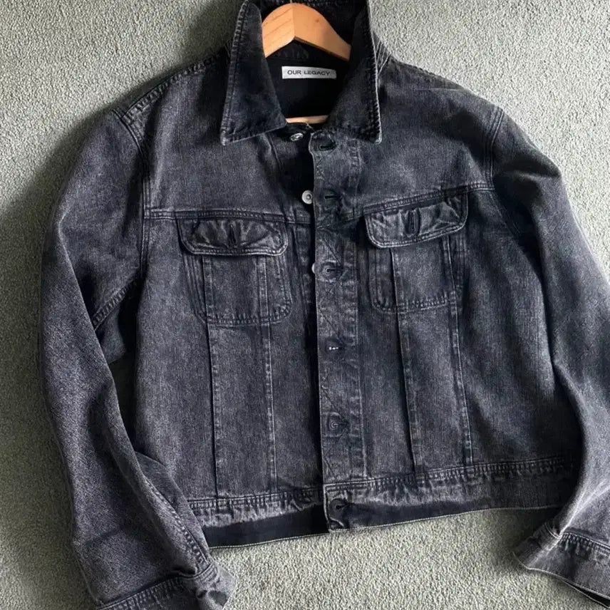 [BUNJANG] Our Legacy Rodeo Denim Jacket & Formal Cut Overdyed Black / 아워레가시 로데오 데님 자켓&포멀컷 오버다이드 블랙