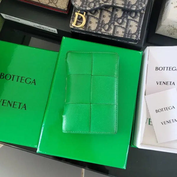 [BUNJANG] Bottega Veneta Cassette Maxi Flap Organizer Green / 보테가베네타 그린 오거나이저