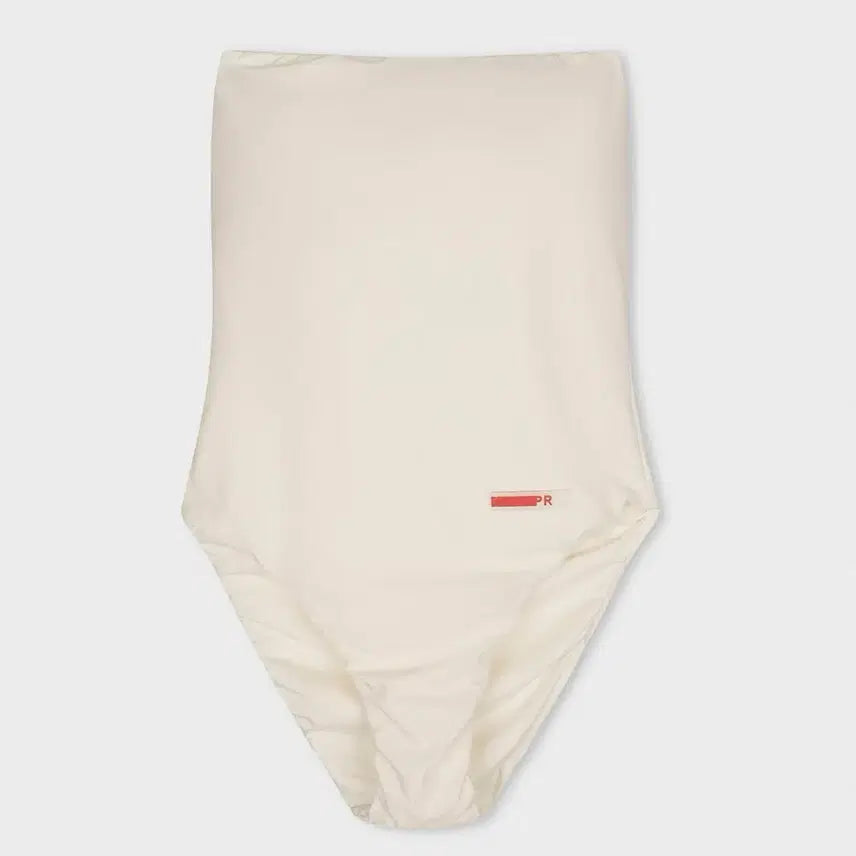 [BUNJANG] Practical & Realistic Cream Tube One-Piece Swimsuit Size S / 프랙티컬앤리얼리스틱 크림 튜브 원피스 수영복 S