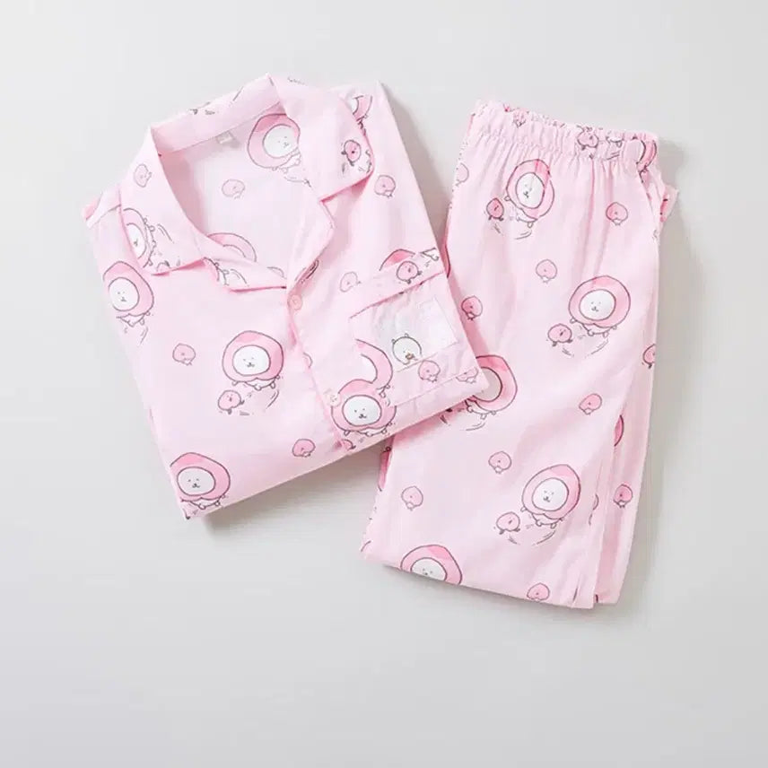 [BUNJANG] Spao Nongdamgom Peach Damgom Pajama Set M / 스파오 농담곰 복숭아 담곰이 잠옷 파자마 세트 M