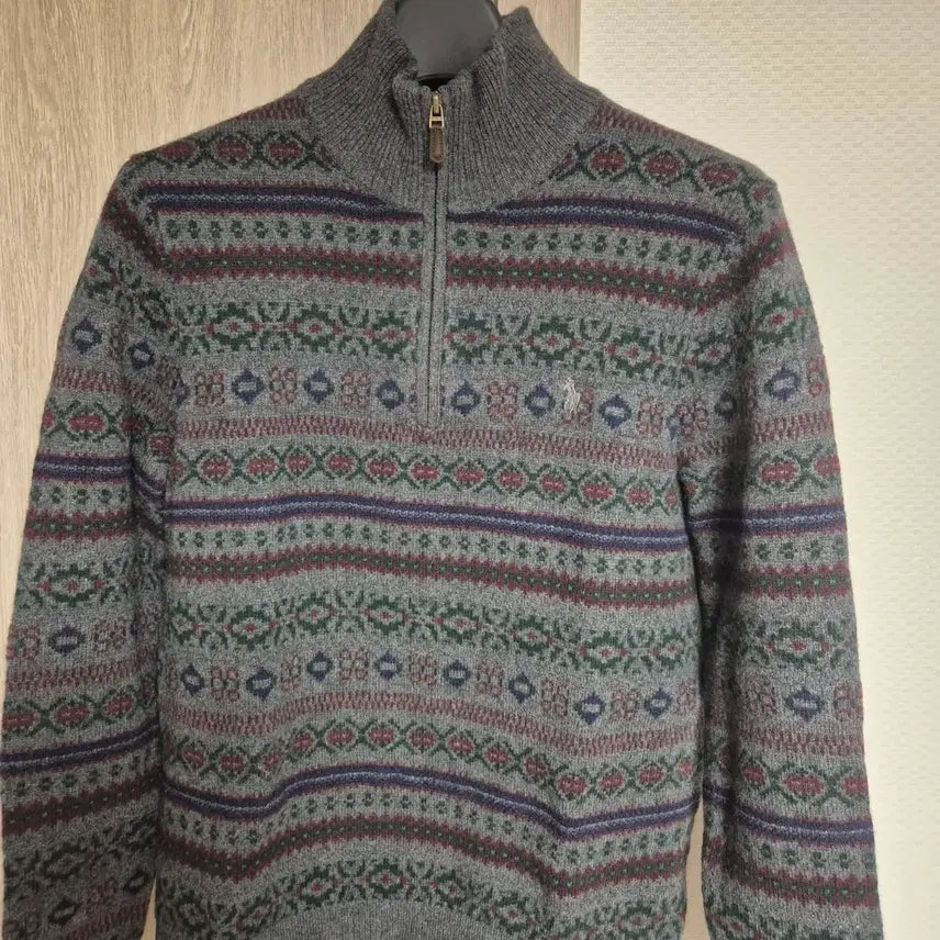 [BUNJANG] Polo Ralph Lauren Fair Isle Half-Zip Knit Sweater M / 폴로 랄프로렌 페어아일 하프집업 니트 m