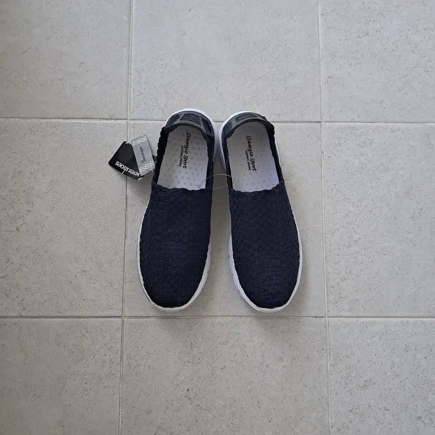 [BUNJANG] Dark Navy Woven Shoes / 우븐슈즈 새신발 다크네이비