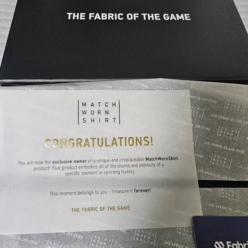 [BUNJANG] Yang Min-hyuk Match-Worn Shirt Certificate / 양민혁 MatchWornShirt 셔츠 인증서