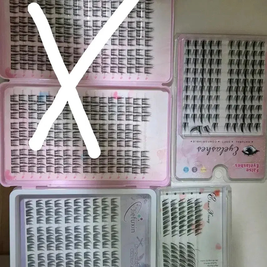 [BUNJANG] Artificial Individual Eyelashes (0.4g) / 알리 테무 인조 속눈썹 가닥 속눈썹