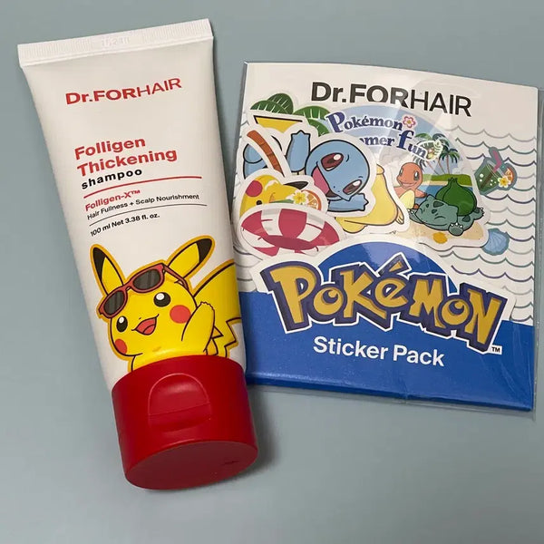 [BUNJANG] Dr. For Hair Foligen Shampoo 100ml with Pokemon Sticker / 닥터포헤어 폴리젠 샴푸100ml + 포켓몬 스티커