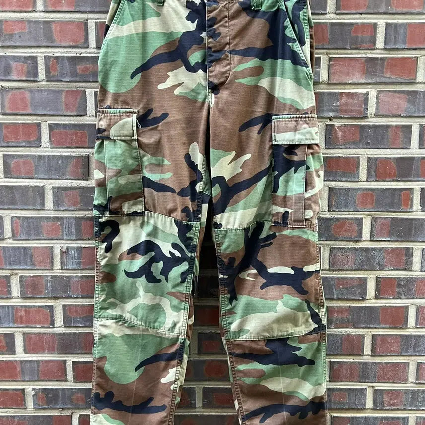 [BUNJANG] US Military 90s BDU Woodland Camo Ripstop Pants / 90's [31] 미군 BDU 우드랜드 카모 팬츠 오리지널 군복
