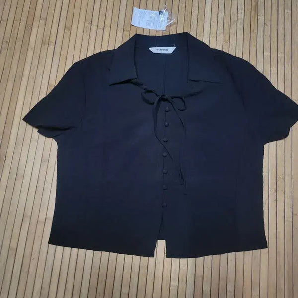 [BUNJANG] 8 Seconds Women's Ribbon Point Blouse (Size 95, New) / 8세컨즈여성리본포인트블라우스(95호새상품)