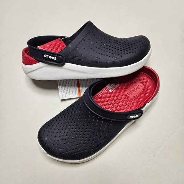 [BUNJANG] Crocs Literide Navy/Red Size 265 New / 크록스 라이트라이드 네이비/레드 265 새상품