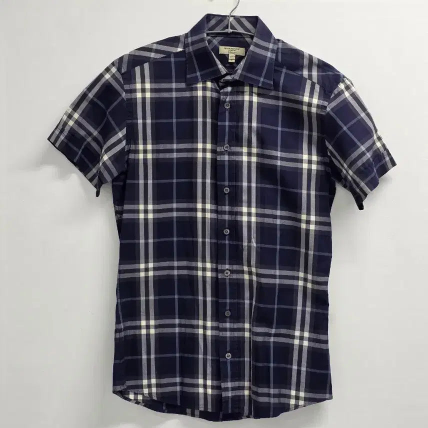 [BUNJANG] Burberry Men's Short Sleeve Check Pattern Shirt / 버버리 남성용 셔츠