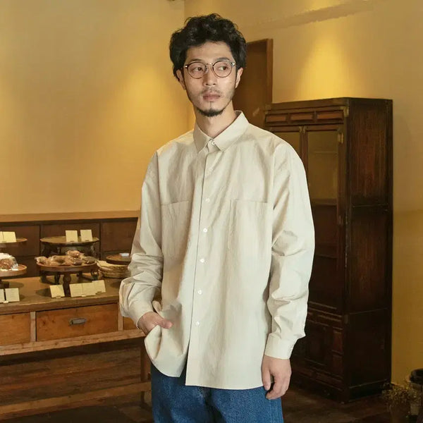[BUNJANG] Another Office Comfy Shirt Oatmeal / [1] 어나더오피스 컴피 셔츠 오트밀