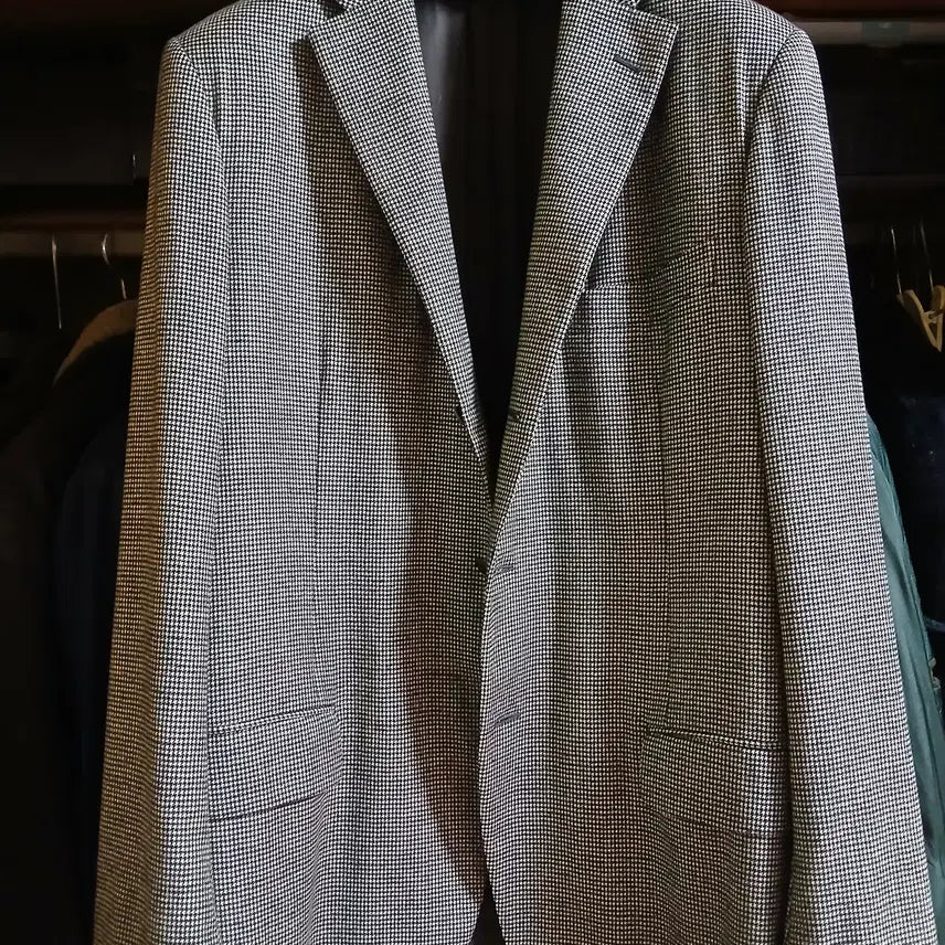 [BUNJANG] Belvest Houndstooth Blazer Wool Cashmere Blend - Made in Italy (IT 52) / [판매] Belvest jacket 벨베스트 자켓 이탈리아 52