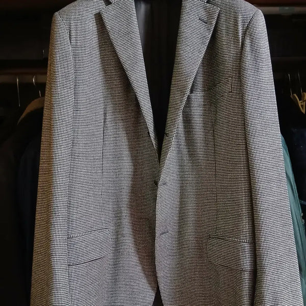 [BUNJANG] Belvest Houndstooth Blazer Wool Cashmere Blend - Made in Italy (IT 52) / [판매] Belvest jacket 벨베스트 자켓 이탈리아 52
