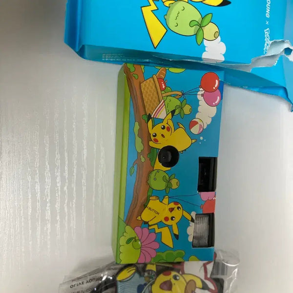 [BUNJANG] Olive Young Pokemon Disposable Film Camera with Pikachu Charm Set / 올리브영 포켓몬 일회용 필름 카메라와 키링 판매