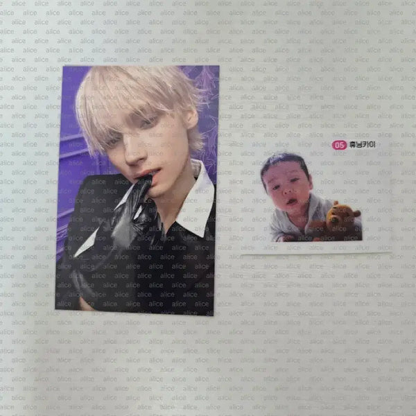 [BUNJANG] TXT Huening Kai Baby Carrier Photocard / 휴닝카이공방포카아기띠부실스밍특전 투바투 txt 투모로우바이투게더