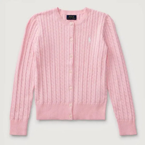 [BUNJANG] Polo Ralph Lauren Girls Cardigan Pink L / 폴로 걸즈 가디건 핑크 L