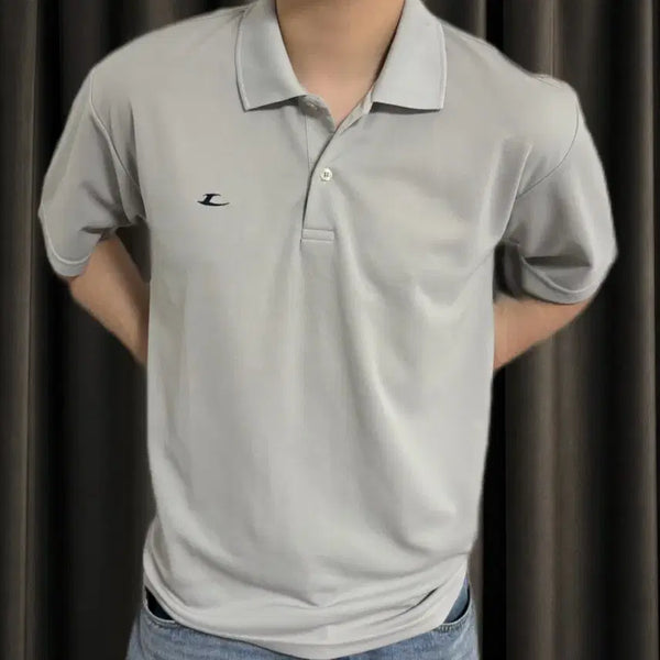 [BUNJANG] Lecoq Sportif Gray Polo Shirt Size 100 / 르까프 그레이 카라티 100 / 세탁완료