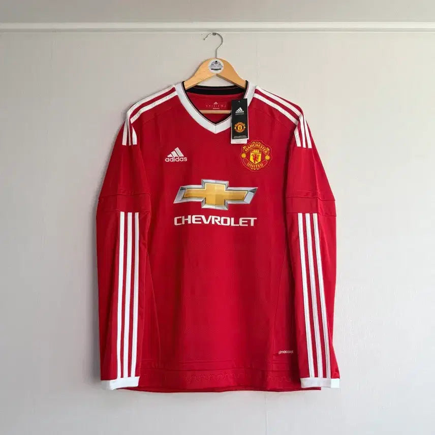 [BUNJANG] Manchester United 2015-16 Home Long Sleeve Jersey (Size M) / 15-16 맨유 홈 긴팔 새제품