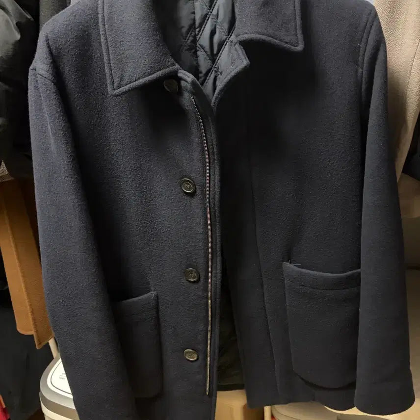 [BUNJANG] Slowear Wool Peacoat Navy Size 48 / 슬로웨어 모직 피코트 사이즈48 네이비