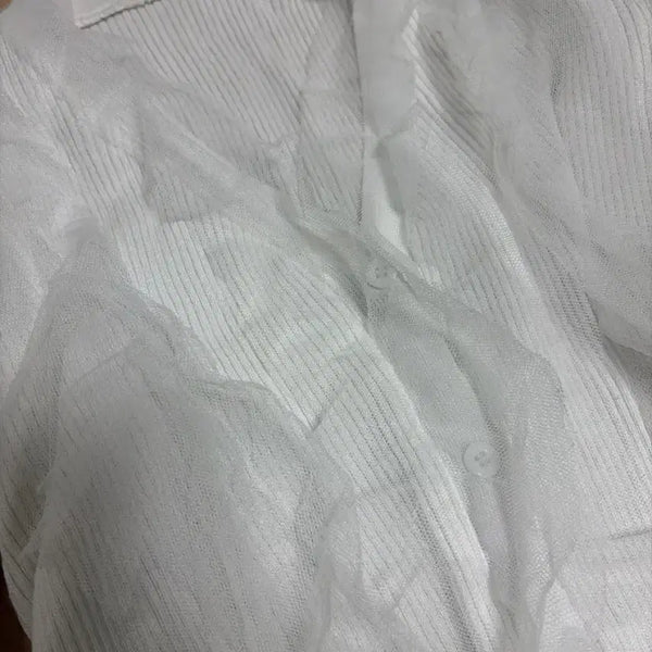 [BUNJANG] White Lace Cardigan / 가디건