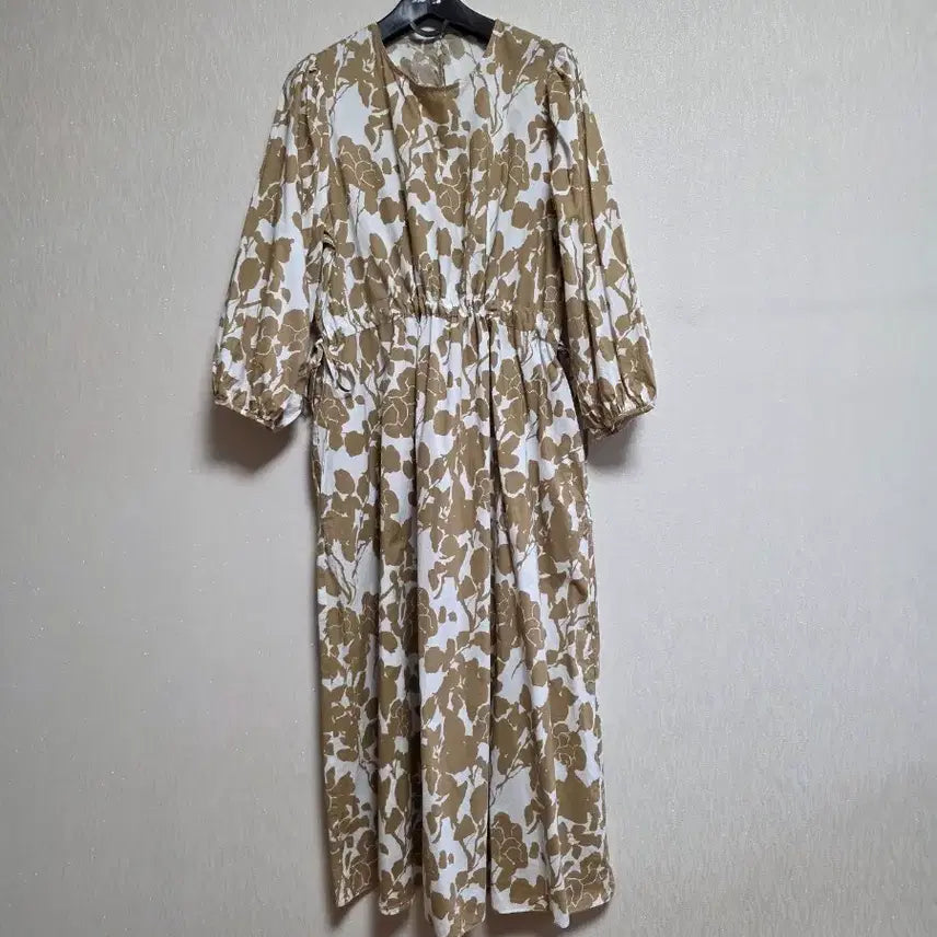 [BUNJANG] Blanc Dew Pattern Long Dress / 블랑듀 패턴 롱 원피스