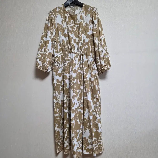 [BUNJANG] Blanc Dew Pattern Long Dress / 블랑듀 패턴 롱 원피스
