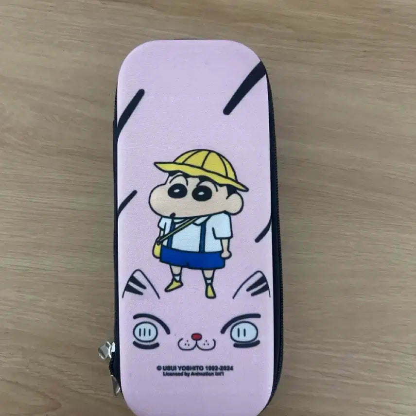 [BUNJANG] Crayon Shin-chan Pastel Pink Pencil Case / 짱구 필통 판매 (급전)
