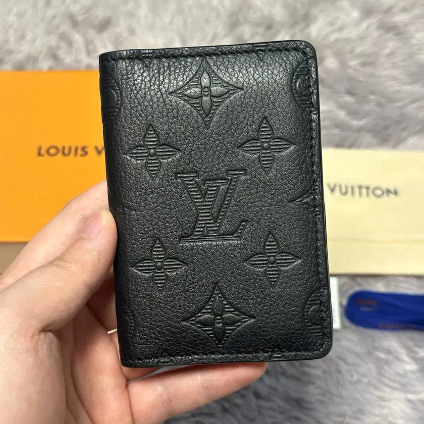 [BUNJANG] Louis Vuitton Eclipse Shadow Organizer Card Holder Black / [풀구성] 루이비통 이클립스 쉐도우 오거나이저 카드지갑 블랙