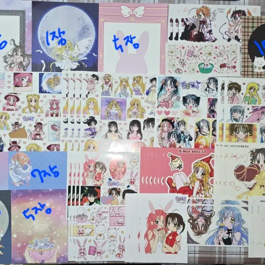 [BUNJANG] Moonlight Angel Illustration Sticker Set / 달빛천사 인스 세트