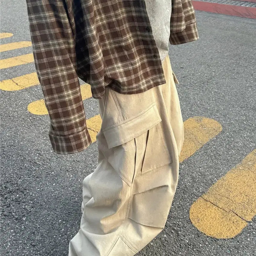 [BUNJANG] Nonnode Checkered Shirt / 논노드 체크 셔츠