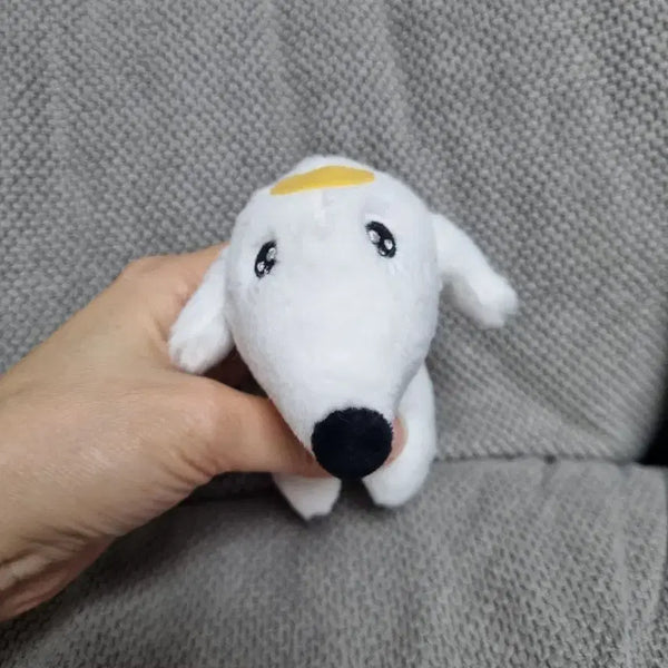 [BUNJANG] Borzoi White Puppy Plush Keyring / 보르조이 화이트 강아지 인형키링